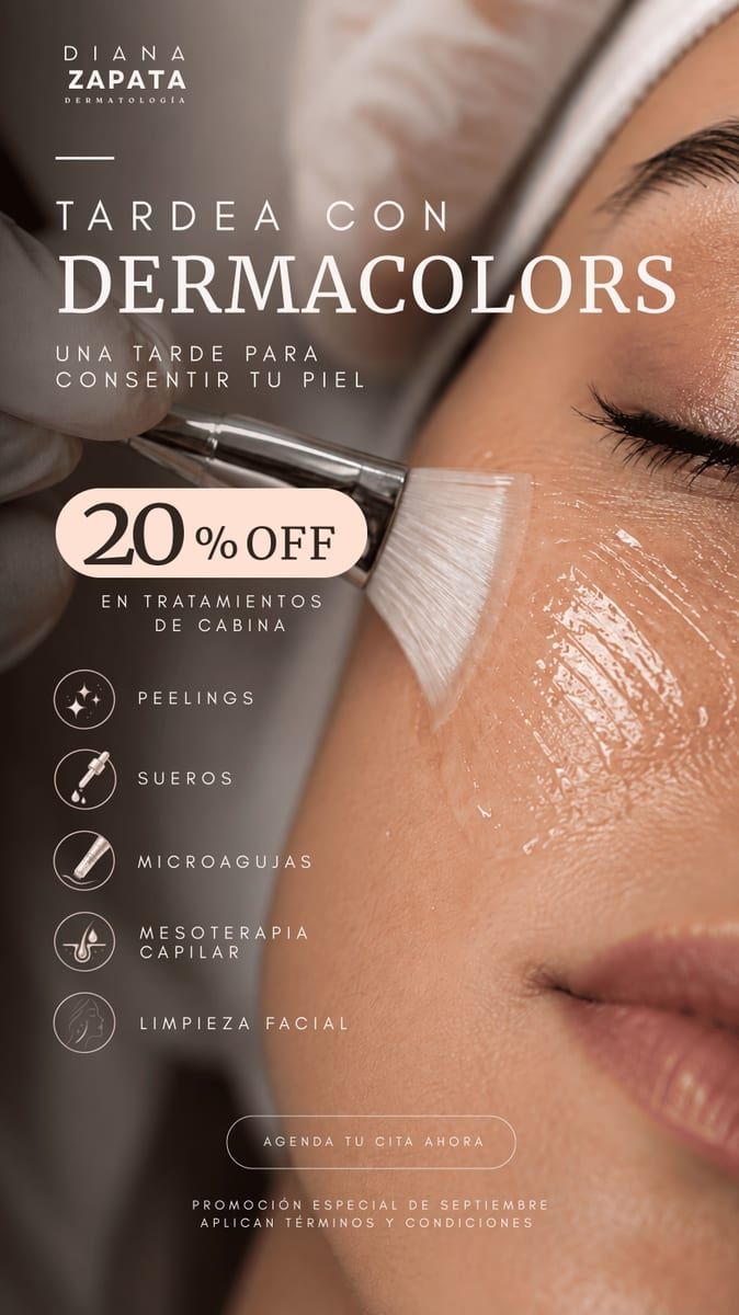 Banner de la promoción Tardea con Dermacolors!